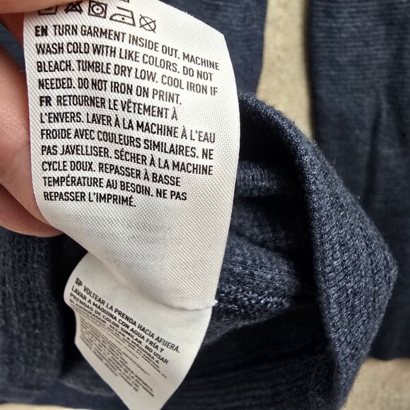 American Eagle Mens Super Soft Standard Fit Sweater Dark Blue - Picture 5 of 7